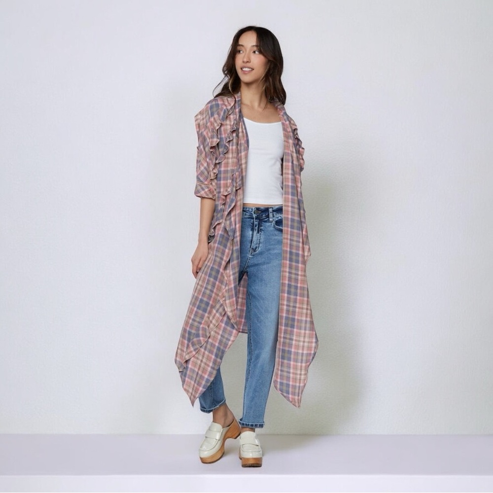 Ruffle Kimono